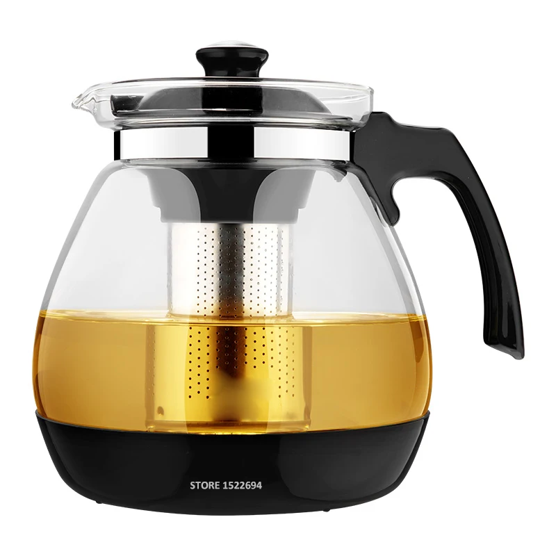 

XIAOMI Optional Teapot 1.6L &2.3L Fashion Glass Teapot Pro Design for Tea Flower with Removable Steel Infuser Filter Premium