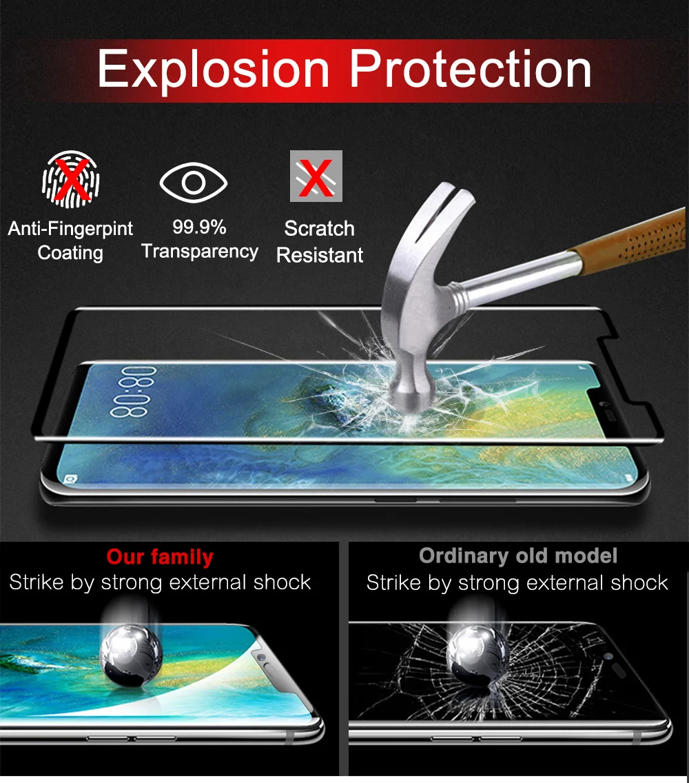 Для huawei mate 20 Pro Защитное стекло для экрана 10D 9H Закаленное стекло пленка для huawei P30 mate 10 Pro P20 Pro P9 P10 Plus стекло