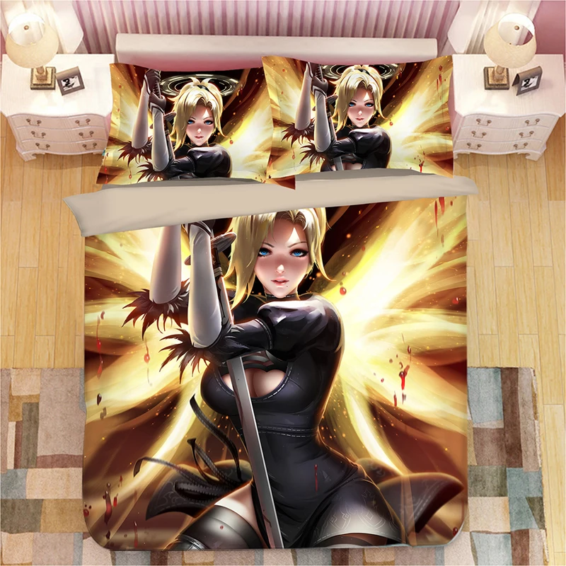 Overwatch 3D комплект постельного белья пододеяльники наволочки OW Overwatch игры Одеяла комплекты постельного белья Постельное белье Комплект постельного белья