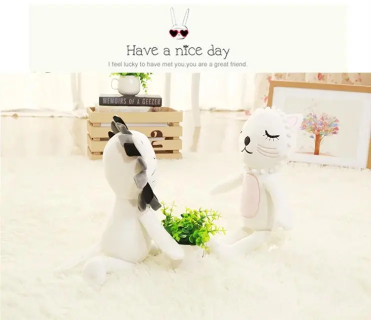 INS кошка Лев детские удобные мягкие Xams Подарочные игрушки pelucia peluches плюшевый кролик спящий мягкие и плюшевые животные игрушка кукла