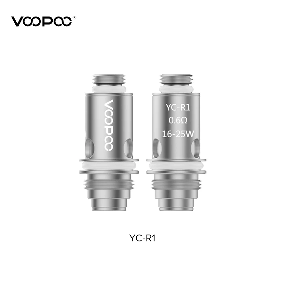 5 шт./упак. VOOPOO Finic катушки YC R1 0.6ohm R2 1.2ohm C 1.6ohm Fit Voopoo FINIC 16 AIO 20 Kit электронная