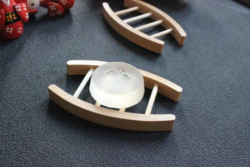 Новый деревянный держатель для мыла W8650|Портативные мыльницы| |