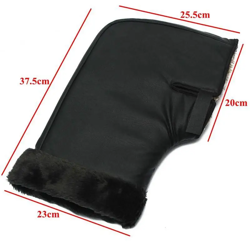 

Motorcycle Thicken Handlebar Fur Muffs Gloves Mitts Winter Warmer Windproof for Scooter Quad Electric Bike