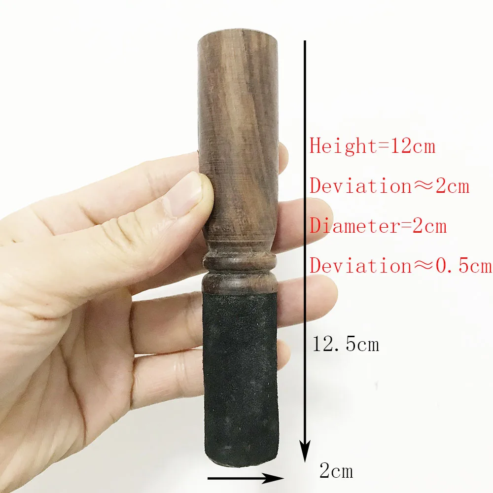About 2cm diameter Высокое качество Лучшие ручной работы гималайские Поющие миски кожаная палка молоток - Цвет: About 2cm diameter