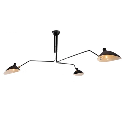 3Heads Ceiling lamp modern Loft Industrial Vintage pendant lamp for living room bed room Rotating Sconce wall Lights For Home Decoration - Цвет корпуса: 3Heads Ceiling lamp