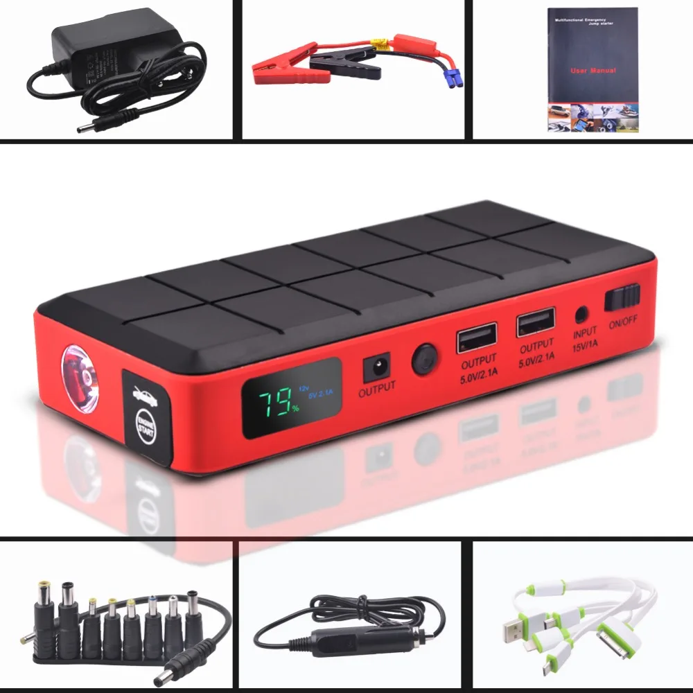 Автомобильный аварийный прыжок Стартер Мощность Мини Портативный power bank