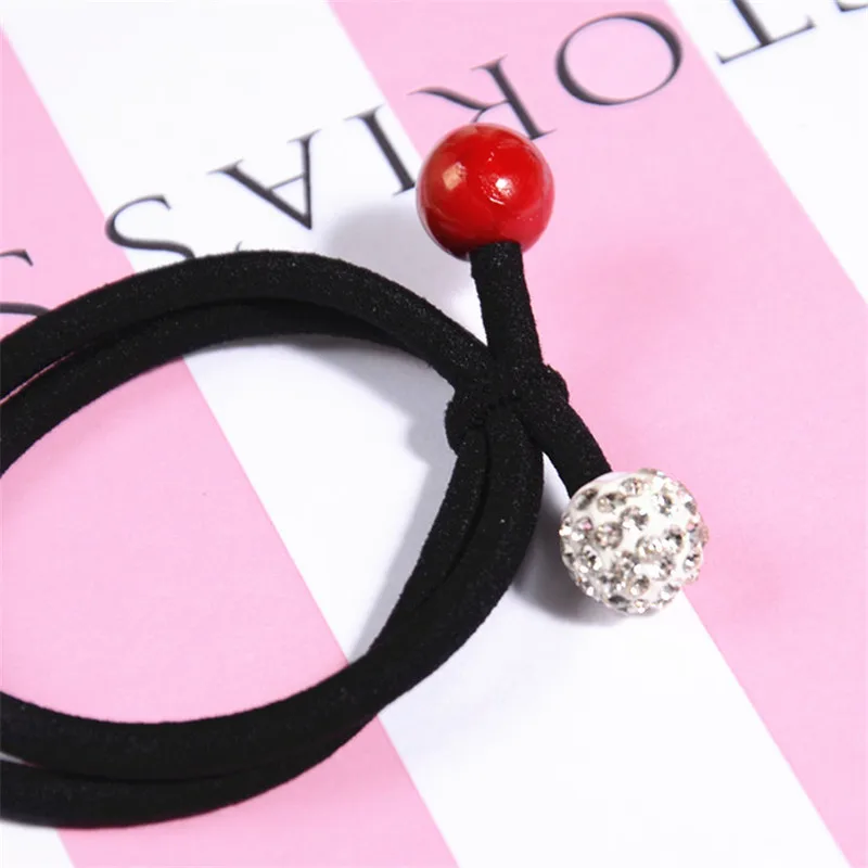 

10PCS/LOT Rope Knot Bow Elastic Hair Bands For Girls Handmade Hair Ball Headband Scrunchy Hair Accessories For Womens