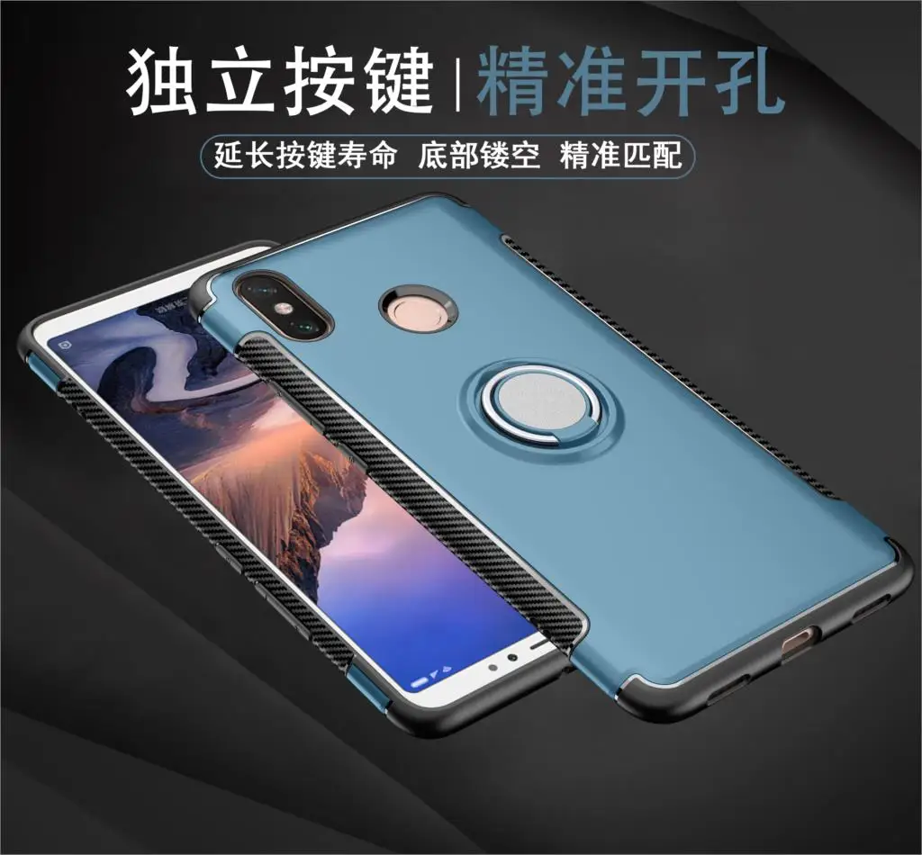 Чехол премиум класса для Xiaomi Mi Max 3 противоударный гибридный защитный чехол с