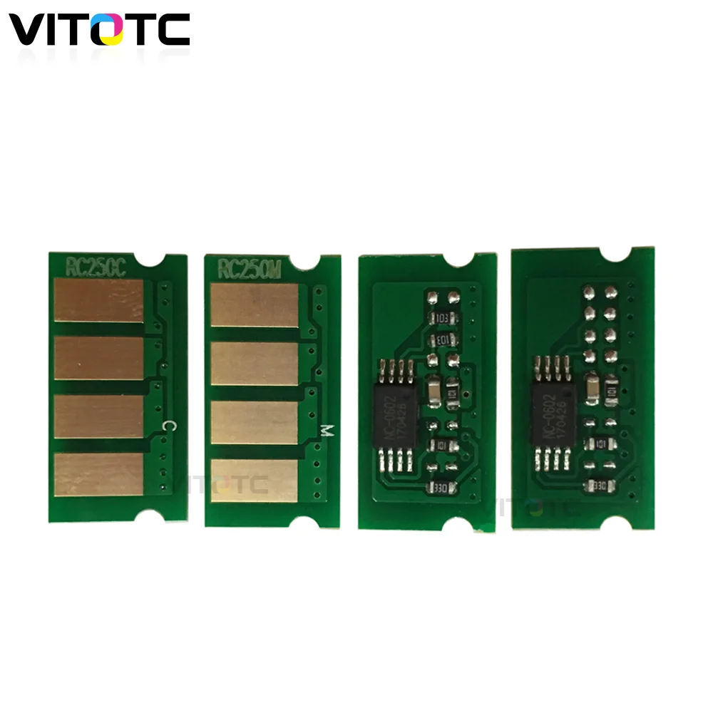 4 шт. тонер картридж чип совместимый для Ricoh Aficio SP C250 C250dn C260 C260dnw C261sf SPC260DNW SPC261SF