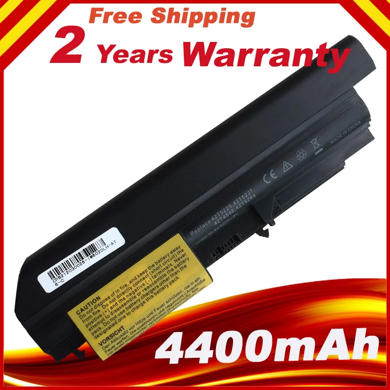 Аккумулятор для ноутбука Lenovo ThinkPad T400 R400 T61 R61 14 &quot42T4654 42T4555 42T4644 42T4531 42T4653 6cell|laptop battery