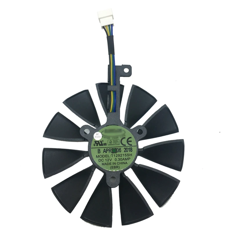 

New 88mm T129215SH T129215SL Cooling Fan For ASUS ROG-STRIX-RTX-2070-O8G-GAMING 4Pin 5Pin 6Pin Graphics Card Cooler Fan