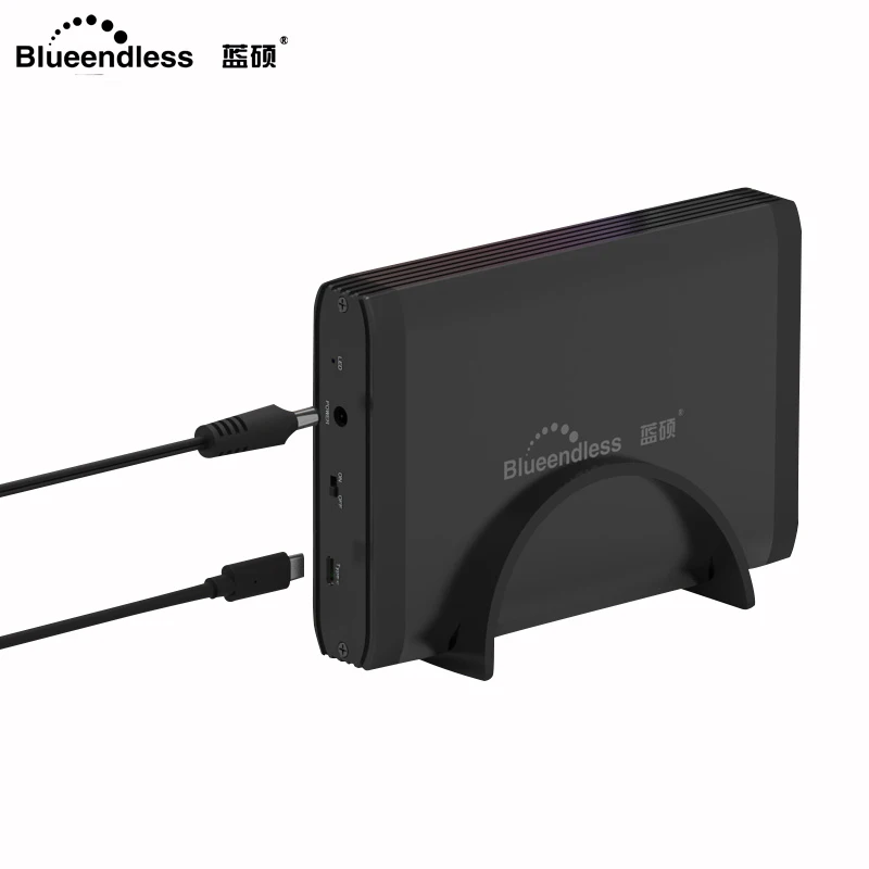 Blueendless внешний жесткий диск ТБ алюминиевый 3 5 Sata USB 0 настольный с SSD Hdd боксом