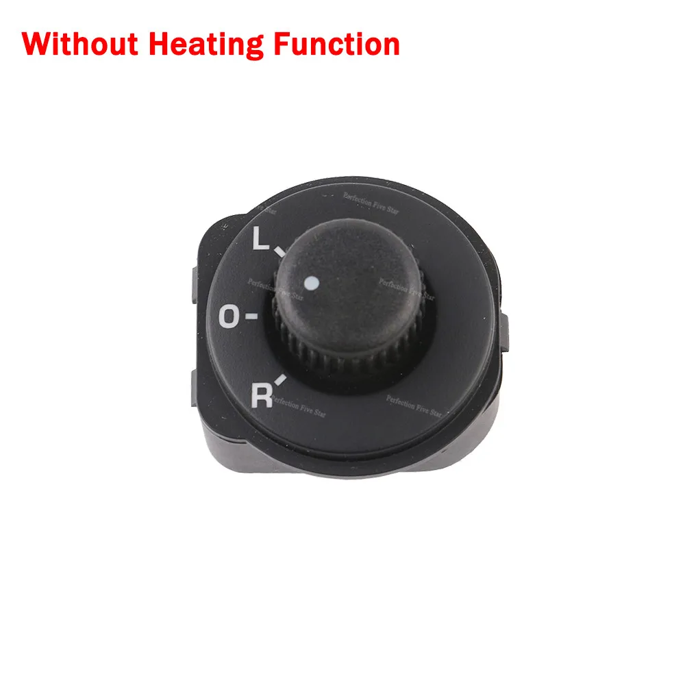 Without Heating Боковое зеркало заднего вида с подогревом, регулировочная ручка 5JD 959 565 для Skoda Fabia Roomster 2006 2008 2010 - Цвет: Without Heating