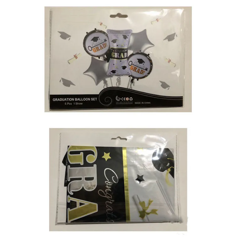 5 шт./лот надувные шары для выпускного вечера из алюминиевой фольги школы