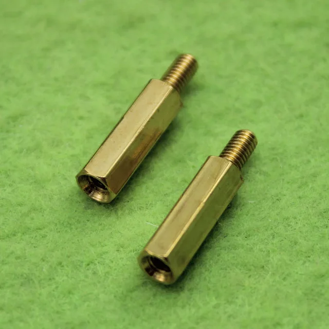 

50pcs/lot M3*15+6 Copper Pillars M3 15mm High (Not Including Thread) Thread 6 mm