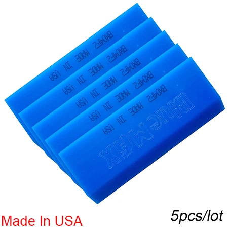 Красный 5 шт. Bluemax Squeegee 13*5 см Силиконовая лопатка органайзер для инструментов автослесаря оконные скребок для очистки окон очиститель воды Инструменты для укладки автомобиля 5B02B - Цвет: Красный