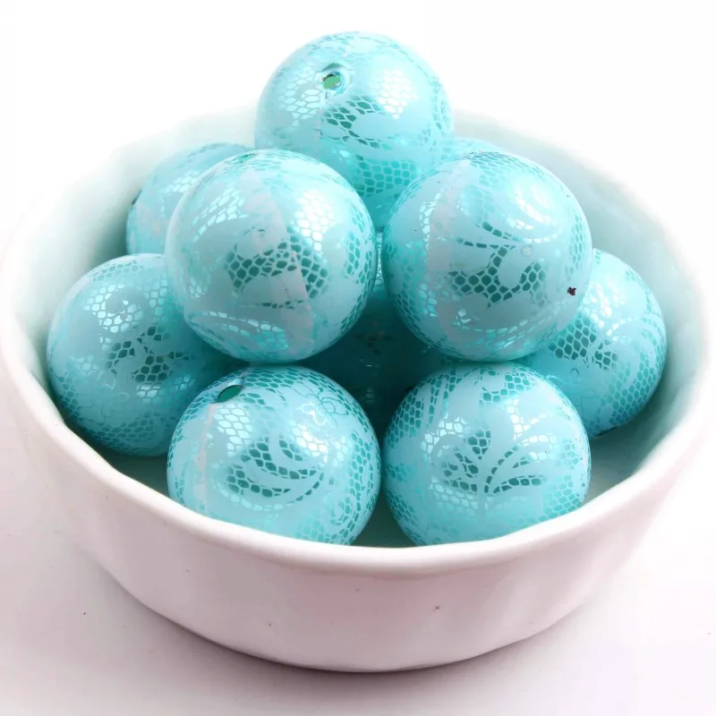 Белая кружевная бусина Kwoi Vita оптовая продажа 20 мм 12 акриловая имитация жемчуга с