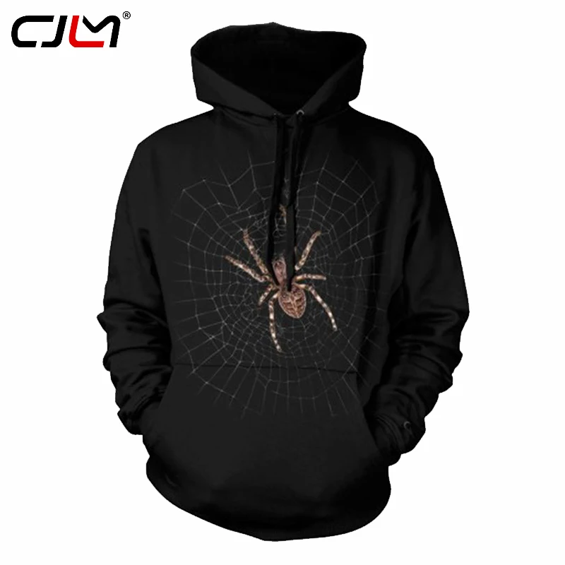 Толстовка CJLM Мужская черная с 3d принтом|black hoodie men|fashion menhoodies men |