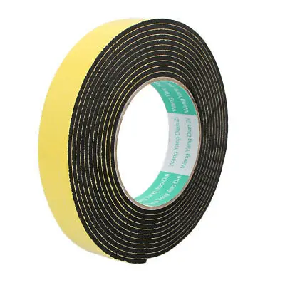 

4 Meters 25mm x 3mm Single-side Adhesive Shockproof Sponge Foam Tape Yellow