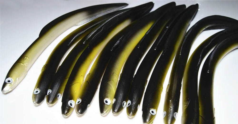 

2PCS Fishing soft eel Loach Lure Jig Fish Lure Baits 29cm/58g Free shipping