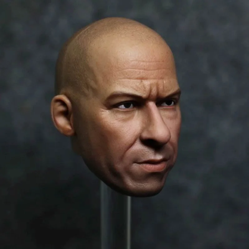 1/6 Scale мужская голова форсаж вин дизельная головка резьба модель для 12 дюймов