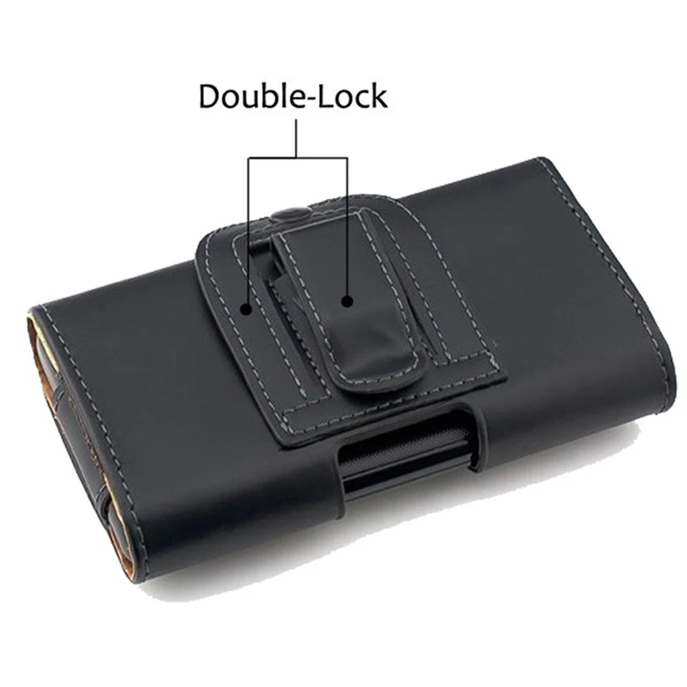 For Digma HIT Q401 3G Waist Belt Clip Holster Leather Cover Phone Case Pouch Linx Atom Mobile Bag |