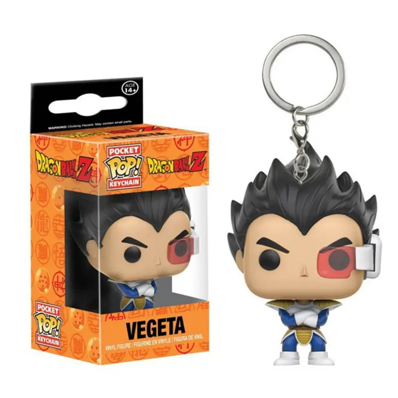 FUNKO POP игрушка Марвел История 4 Стэн ли Сейлор Мун Аладдин Карманный Брелок странные вещи фигурка игрушки для детей подарок - Цвет: vegeta