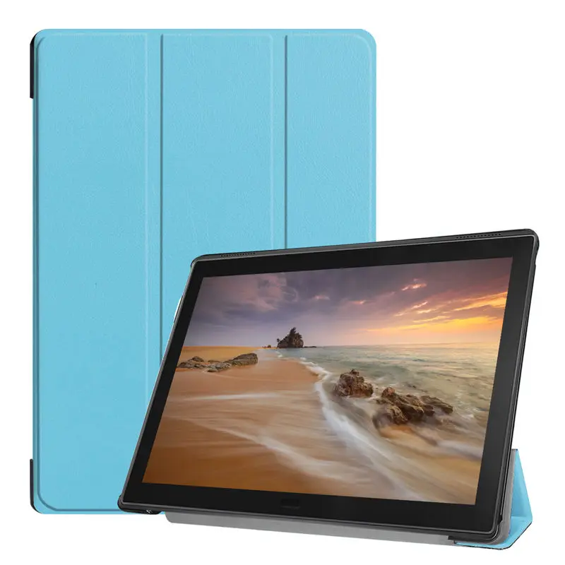 Чехол для lenovo Tab E10 TB-X104F TB-X104L 10," чехол Funda Tablet тонкий защитный чехол из искусственной кожи с подставкой+ стилус+ пленка