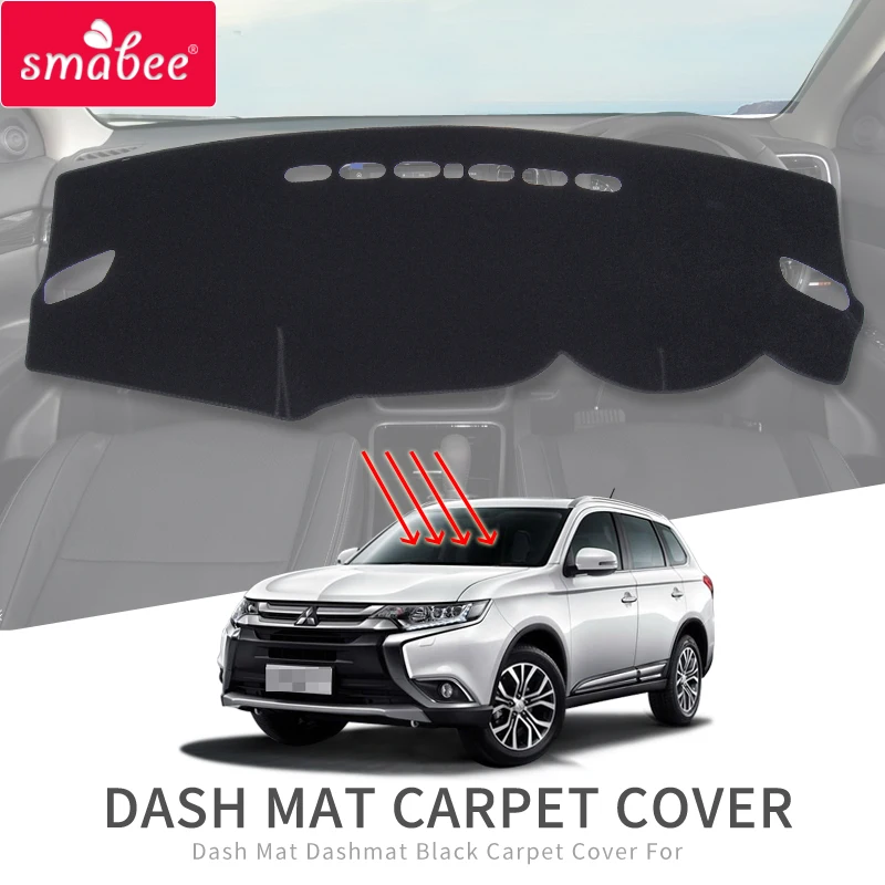 

Smabee Dash Mat for Mitsubishi Outlander 2015~2018 Accessories Dustproof Dashmat Pad Dashboard Cover Carpet Sun Shade Mat