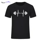 Забавная Мужская футболка с коротким рукавом и круглым вырезом для фитнеса и штанги, хлопковая Спортивная футболка для бодибилдинга, одежда для спортзала