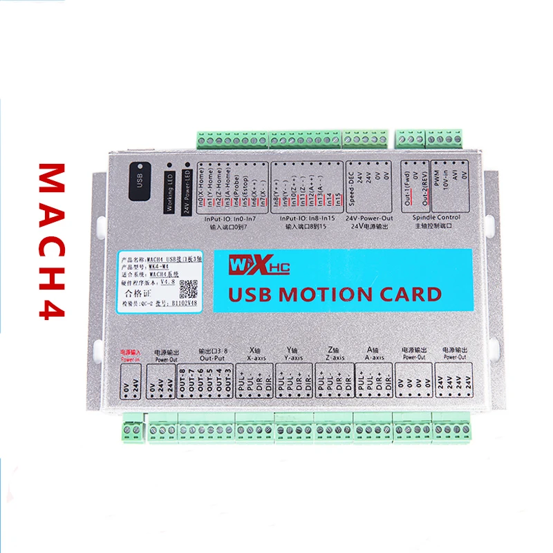 MK4 M4 XHC USB Cnc контроллер Mach4 CNC карта управления движением Breakout Board 2000KHz