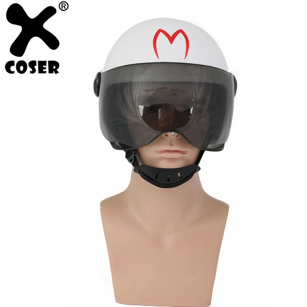 XCOSER Speed Racer белый шлем на всю голову Хэллоуин косплей костюм для мужчин |
