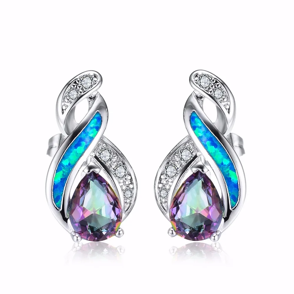 Роскошные сверкающие свадебные серьги Bijoux из циркония Аутентичные Серебряные