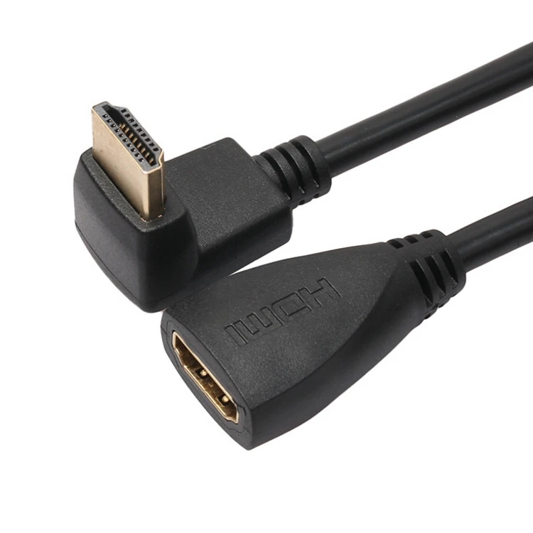 free shipping 5pcs/lot New design 270 90 Degree Right Angled HDMI Male to Female Converter Connector Adapter Cable | Компьютеры и офис