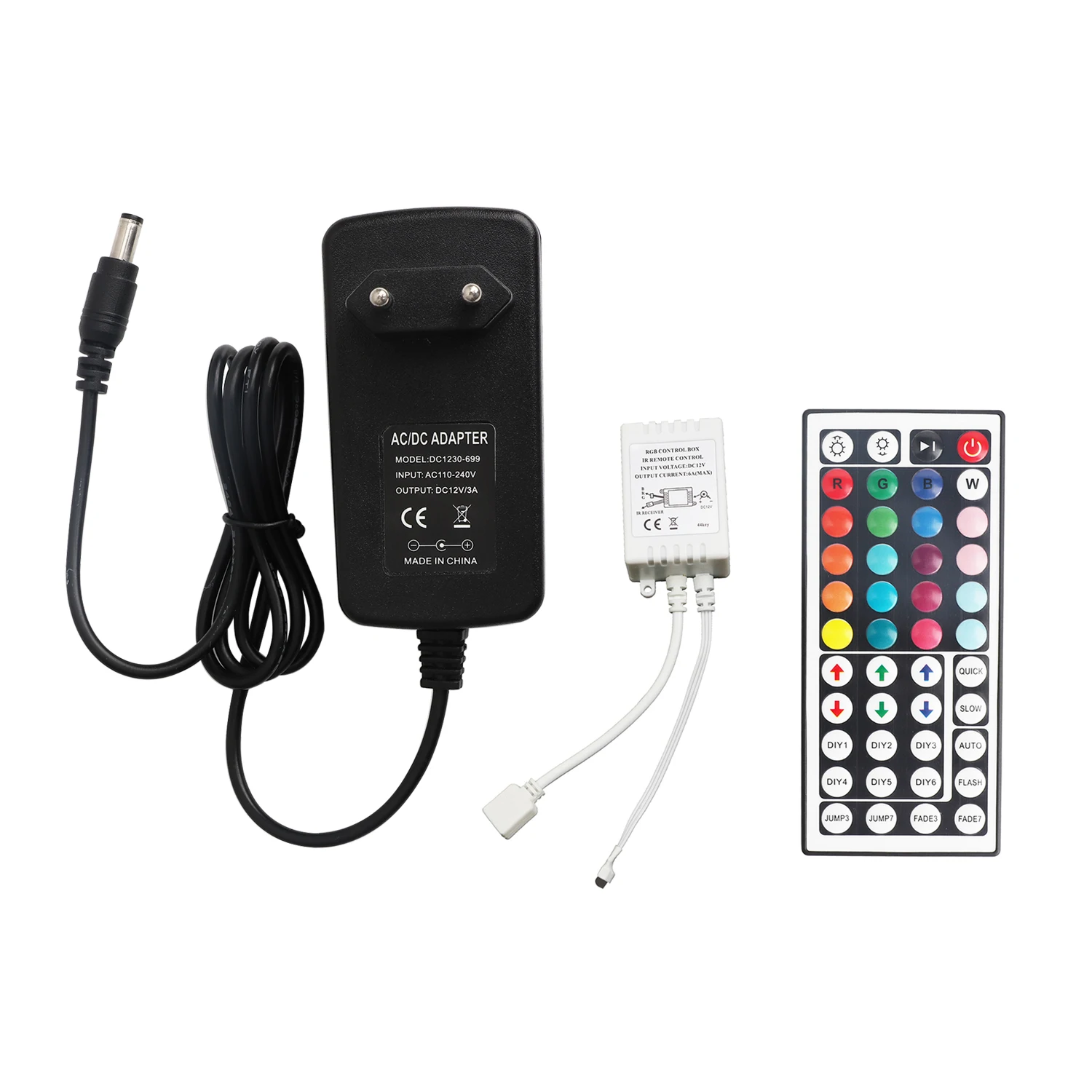 DC 12V RGB Управление 44 клавишный пульт ИК Беспроводной дистанционного с DC12V 3A