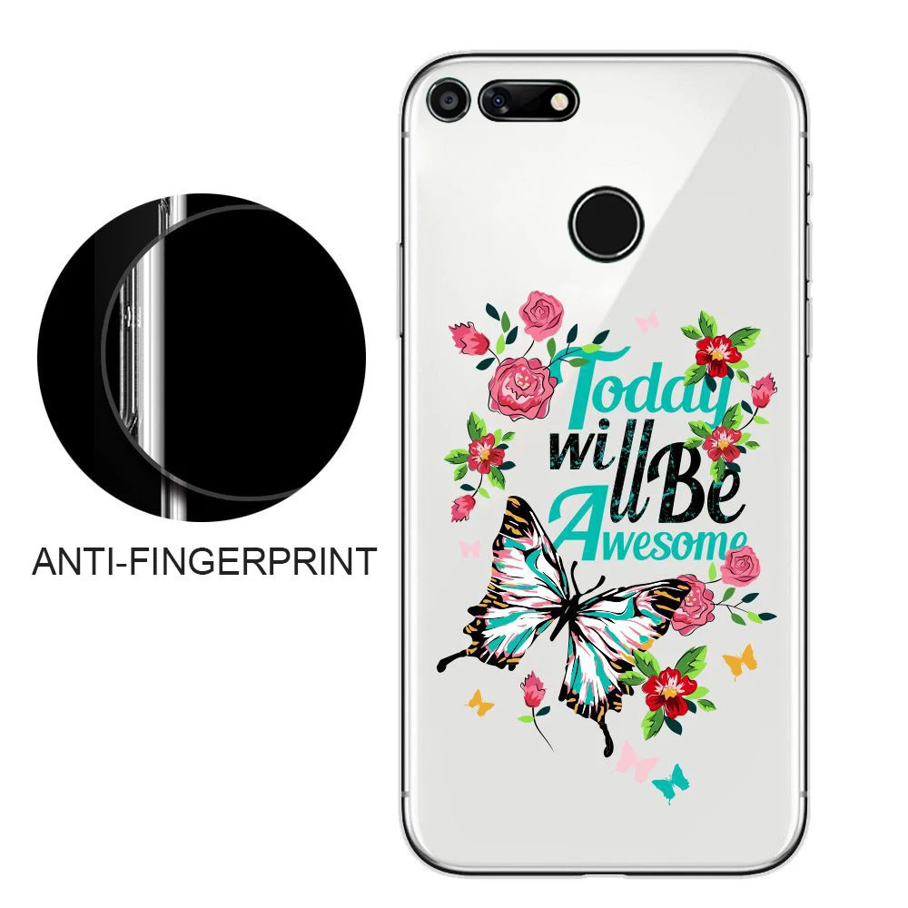 Floral Eiffel Tower Pattern Silicone Case Soft TPU Shockproof For Huawei Honor 9 9i 9Lite 10 Lite |