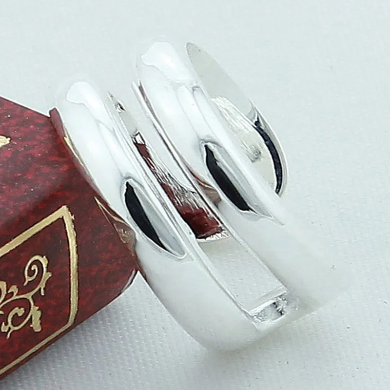 925 Jewelry Silver Plated Simple Open Rings For Women Men Fashion Ring | Украшения и аксессуары