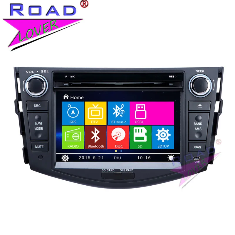 Автомобильный DVD плеер TOPNAVI Wince 6 0 2Din 7 дюймов для Toyota RAV4 2006 2007 2008 2009 2010 2011 2012 Стерео