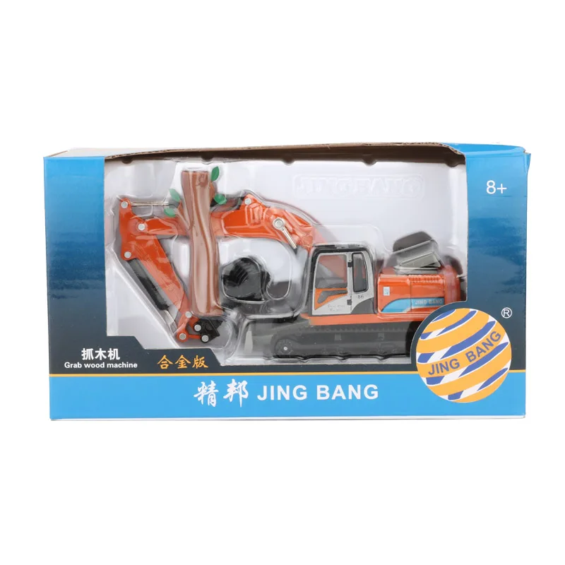 JINGBANG 1: 60 сплав Grab деревянная машина Игрушечная машина модель строительная машина Машинки Игрушки для детей подарок для мальчиков