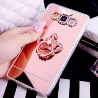 mirror phone case for samsung galaxy a6 a7 a9 j2 pro 2018 cute soft tpu cover j3 j4 plus j5 pro j6 j7 2016 j8 case diamond ring