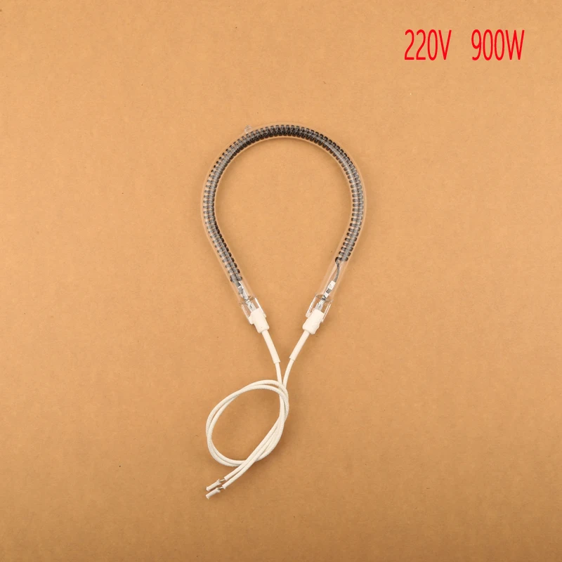 220В 900 Вт грушевидная вакуумная галогенная трубка с углеродным волоконным