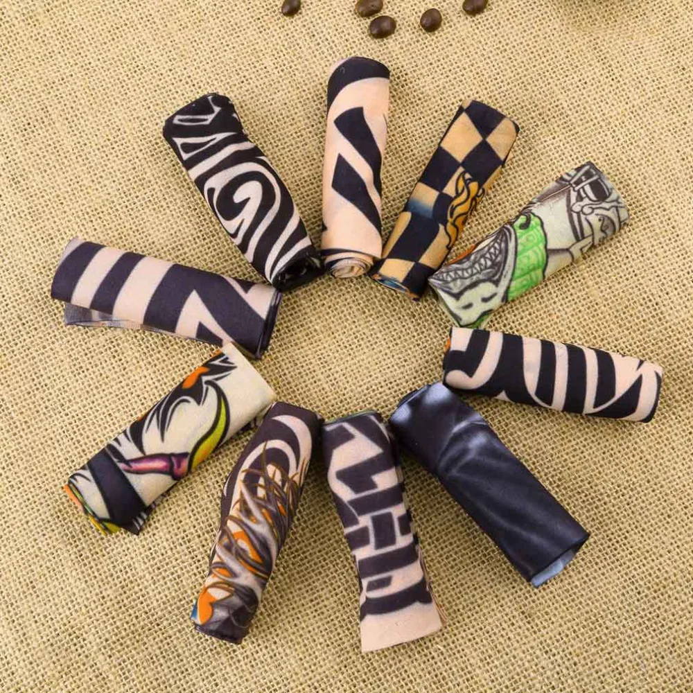 1 шт. водонепроницаемые чулки унисекс с татуировками на плечах накладными и