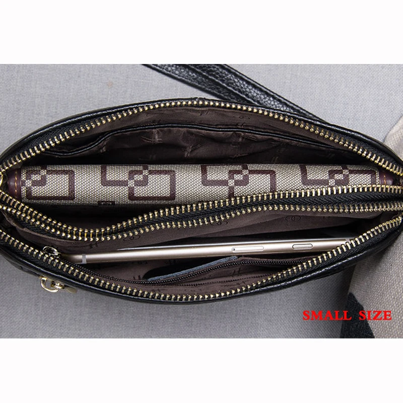 Клатч из натуральной кожи для женщин маленькие дамские сумочки через плечо