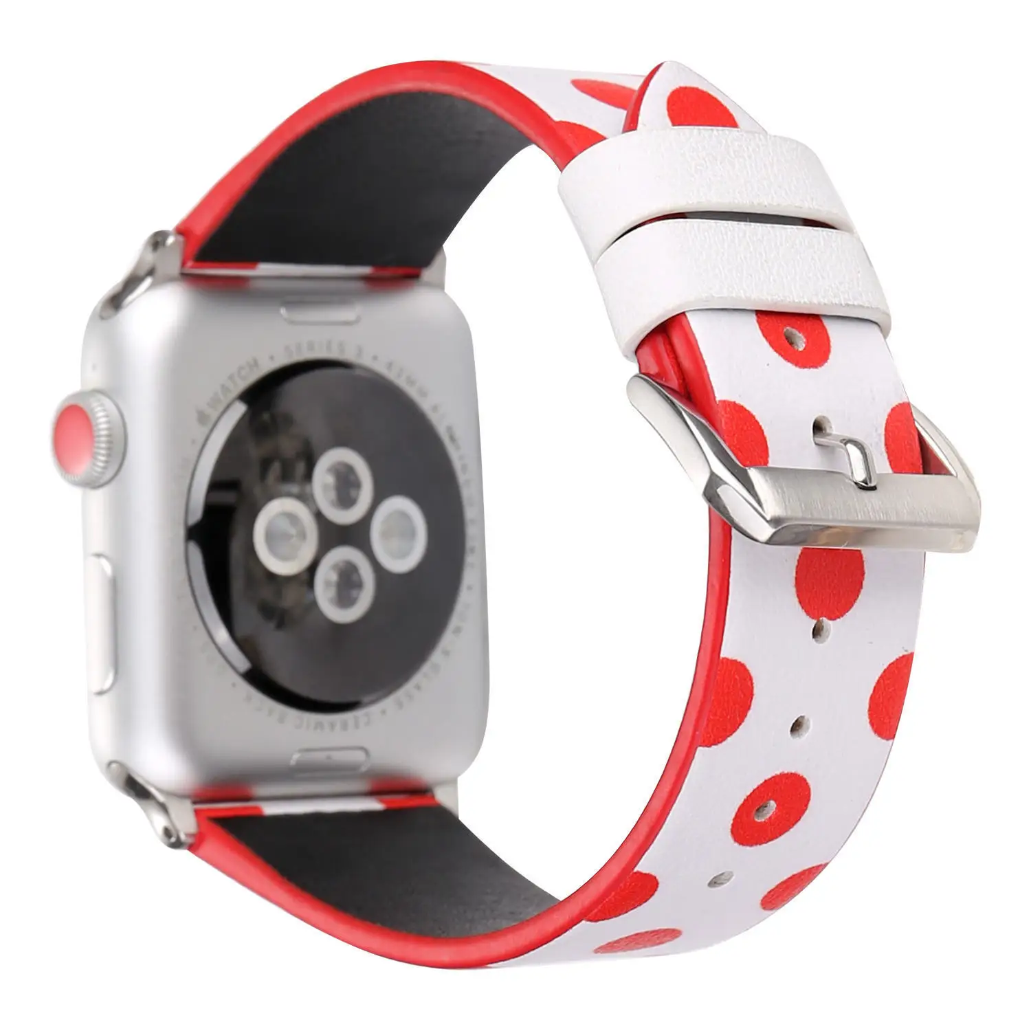 Ремешок для часов кожаный Apple Watch 1 2 3 4/5 точек 38 40 42 44 мм | Наручные часы