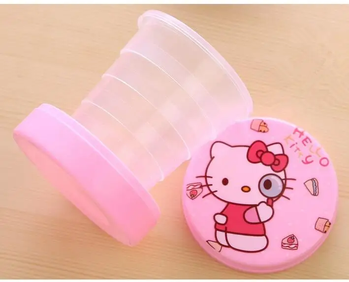 (10 шт./лот) летняя походная Пластиковая Складная бутылка для воды розничная