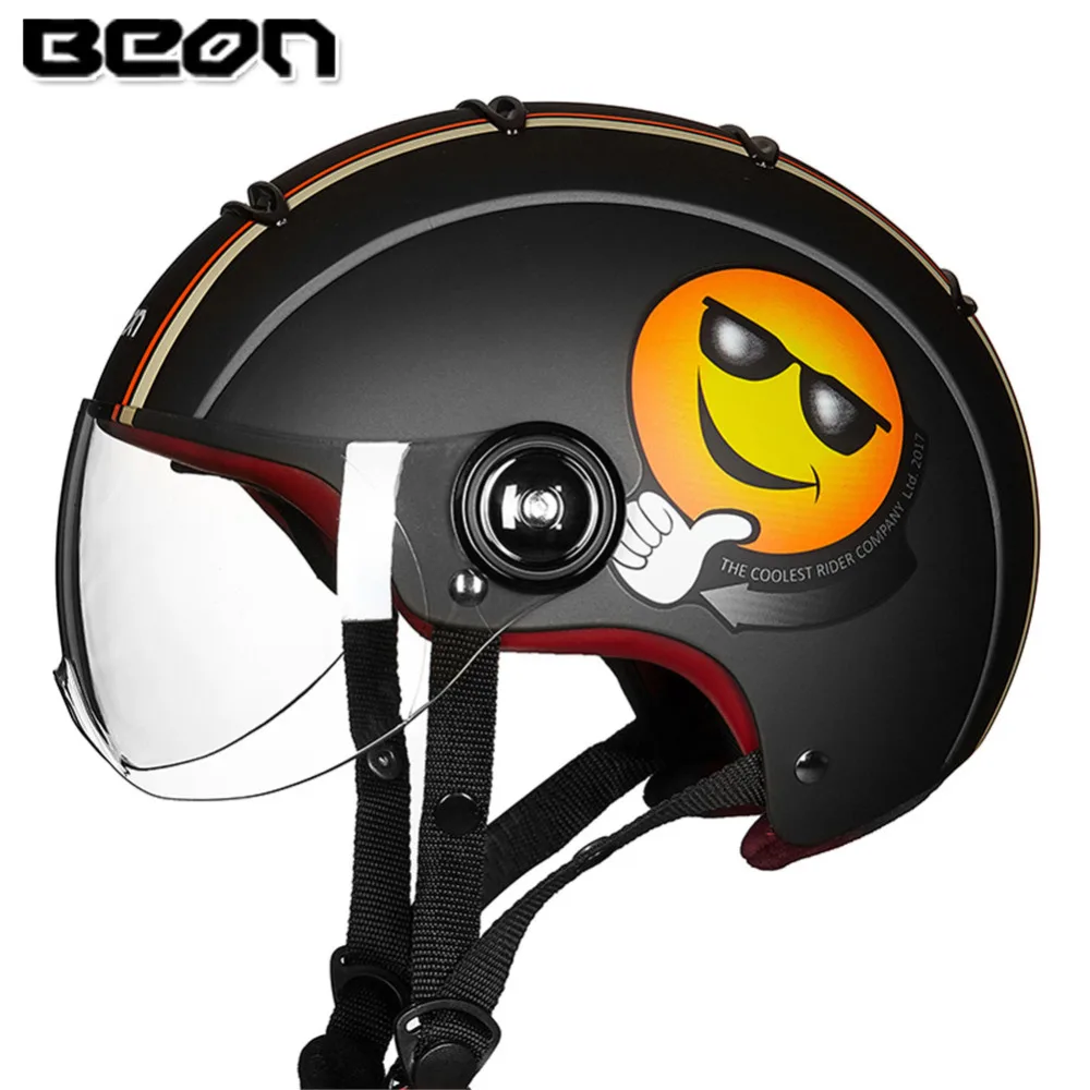 BEON скутер с открытым лицом мотоциклетный шлем Casco Capacete мото шлемы Kask для Motocyklowy