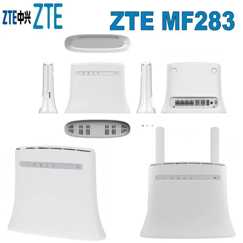 Разблокированный Беспроводной Wi Fi роутер 100 Мбит/с 4g lte zte mf283 plus 2 шт. антенна|packing