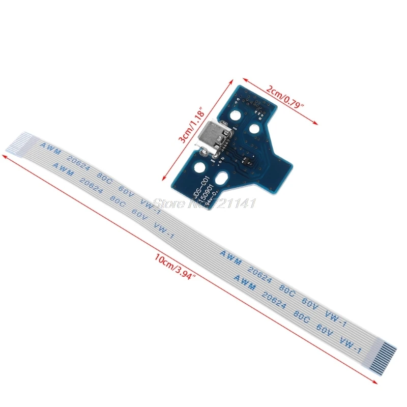 14 ручка булавка USB плата с зарядным портом гибкий кабель для контроллера PS4 Прямая