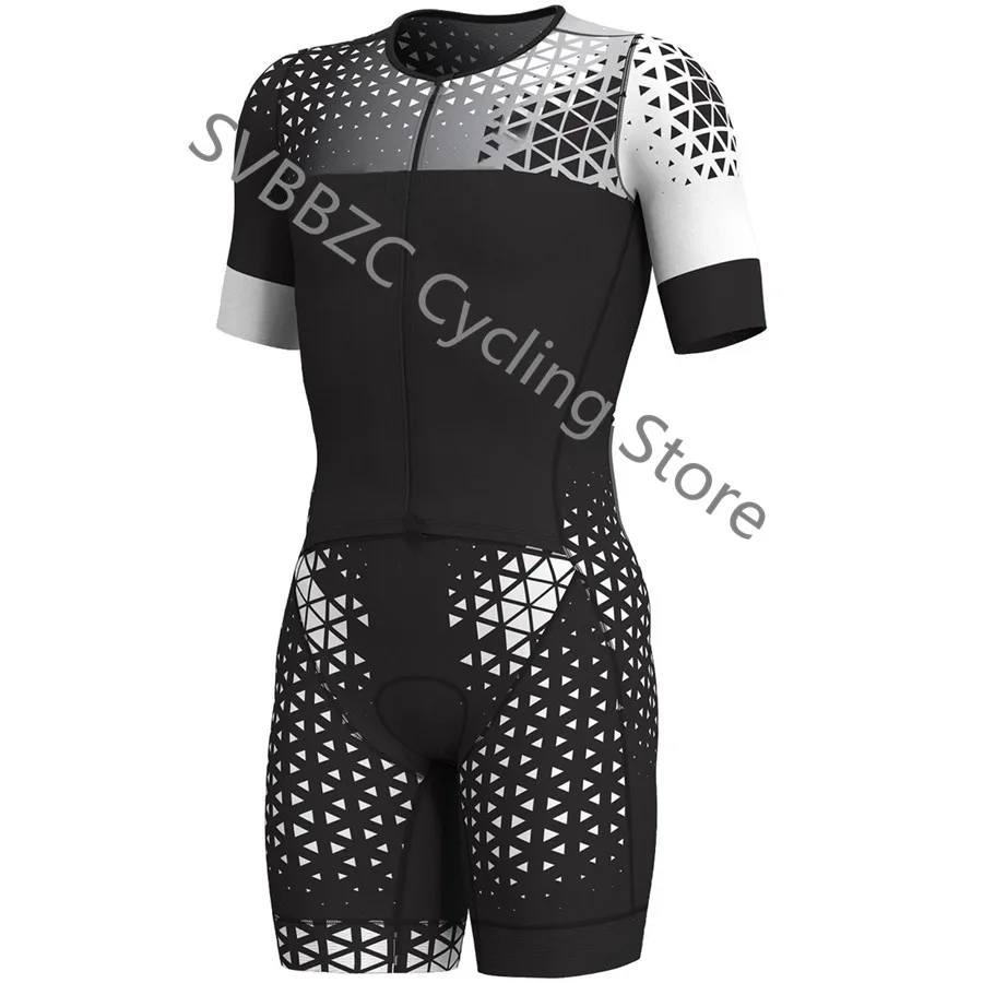 Женский спортивный костюм с коротким рукавом для триатлона Ropa Ciclismo набор