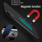 Магнитный автомобильный держатель для iPhone XS XR XS Max, мягкий силиконовый чехол из ТПУ, магнитный чехол для iPhone XS XR, XS Max, встроенная металлическая пластина